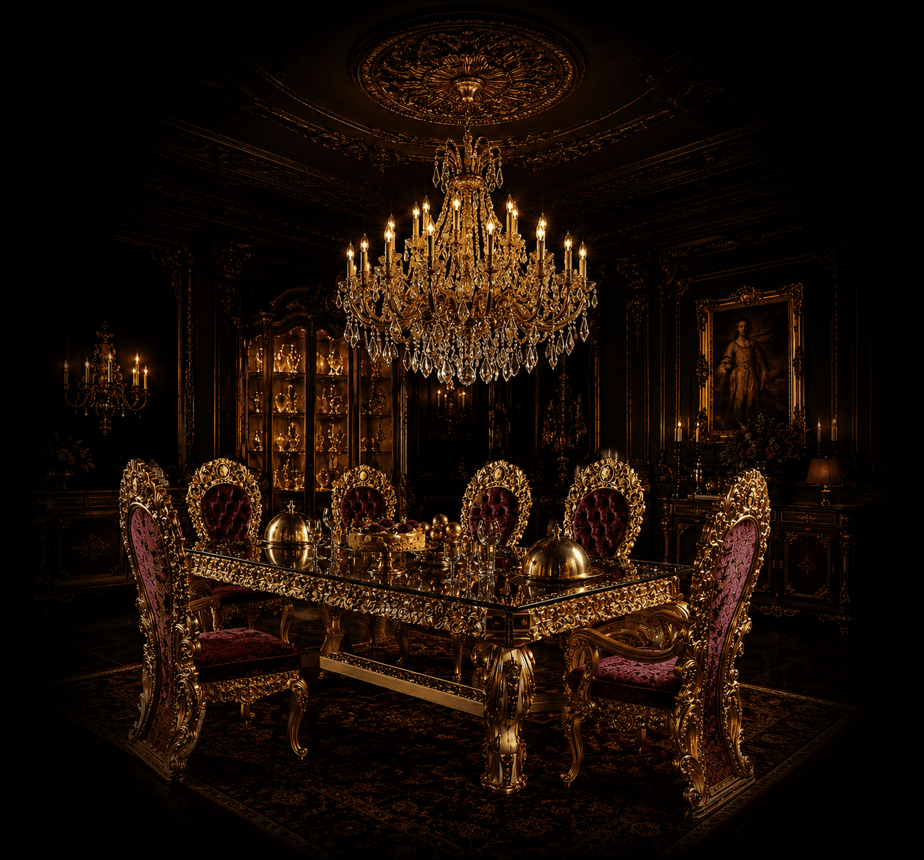 Luxury Dining Table Set by Crown Crafter | Royal Dining Furniture | Saharanpur Furniture Market