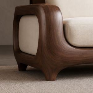 Premium Modern Solid Wood Sofa Set