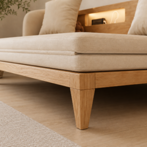 Modern Scandinavian Wooden Sofa Cum Bed