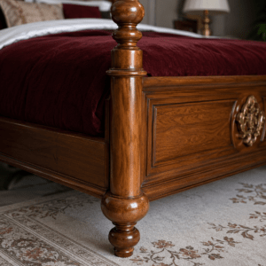 Luxury Royal Teakwood Bed | Handcrafted Solid Wood Furniture