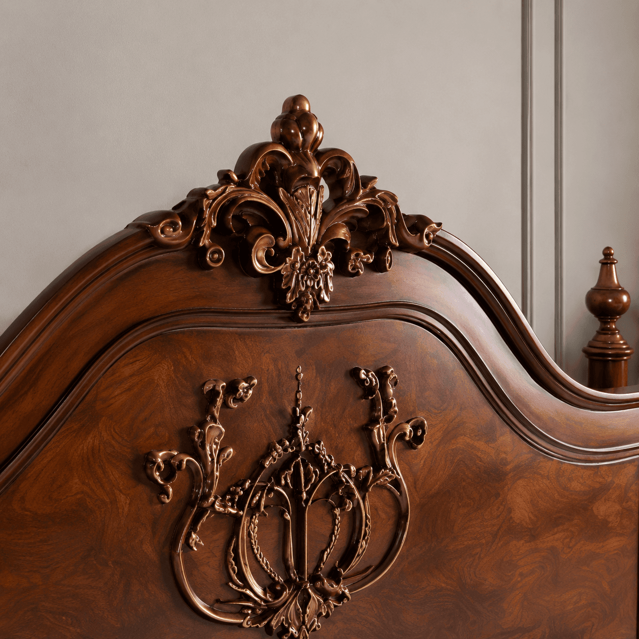 Luxury Royal Teakwood Bed | Handcrafted Solid Wood Furniture