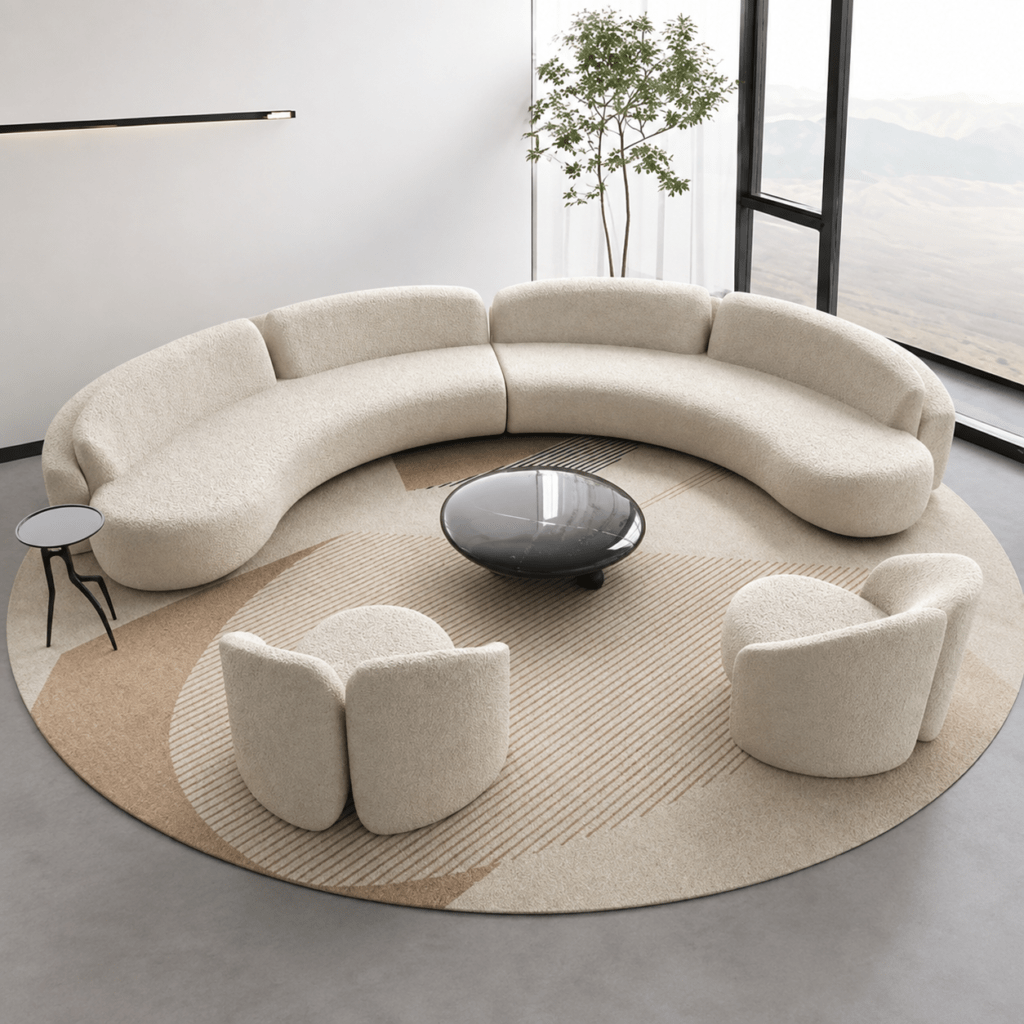 Modern Lobi Sofa – Curved Modular Sofa