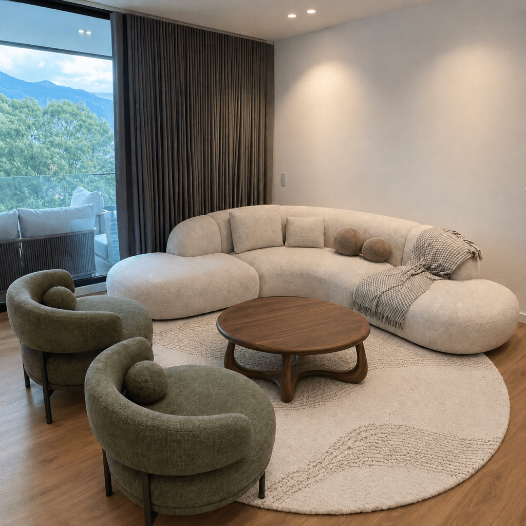 Lobi Sofa – Contemporary Curved Seating Collection