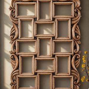 Royal Hand-Carved Multi Photo Frame Wall DecorRoyal Hand-Carved Multi Photo Frame Wall Decor