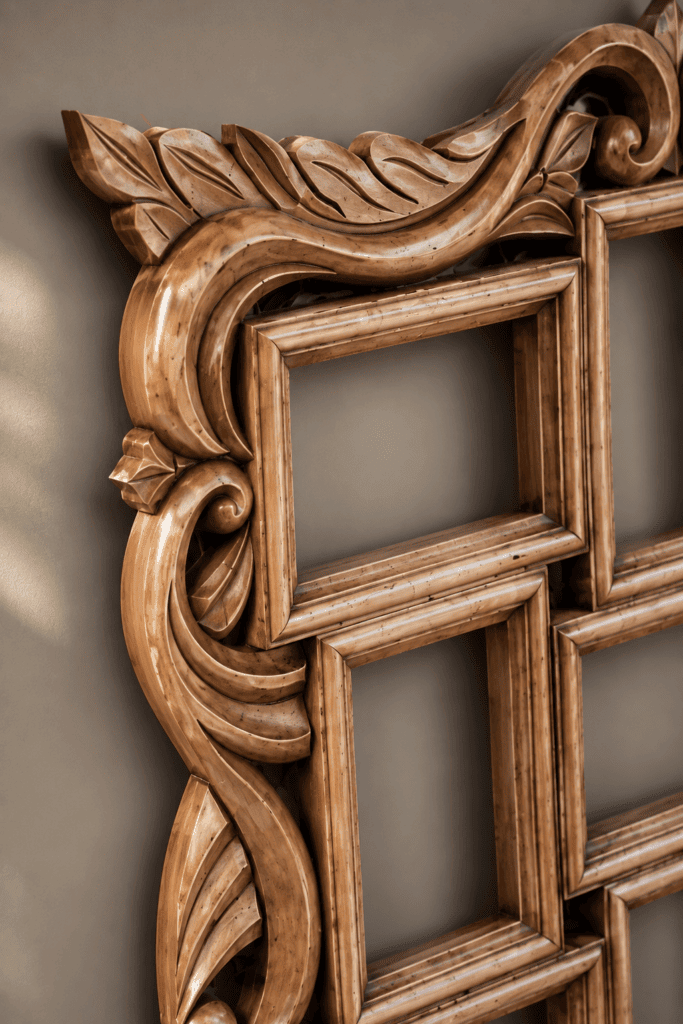 Royal Hand-Carved Multi Photo Frame Wall Decor