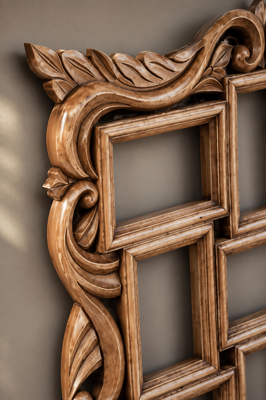 Royal Hand-Carved Multi Photo Frame Wall Decor Royal Hand-Carved Multi Photo Frame Wall Decor