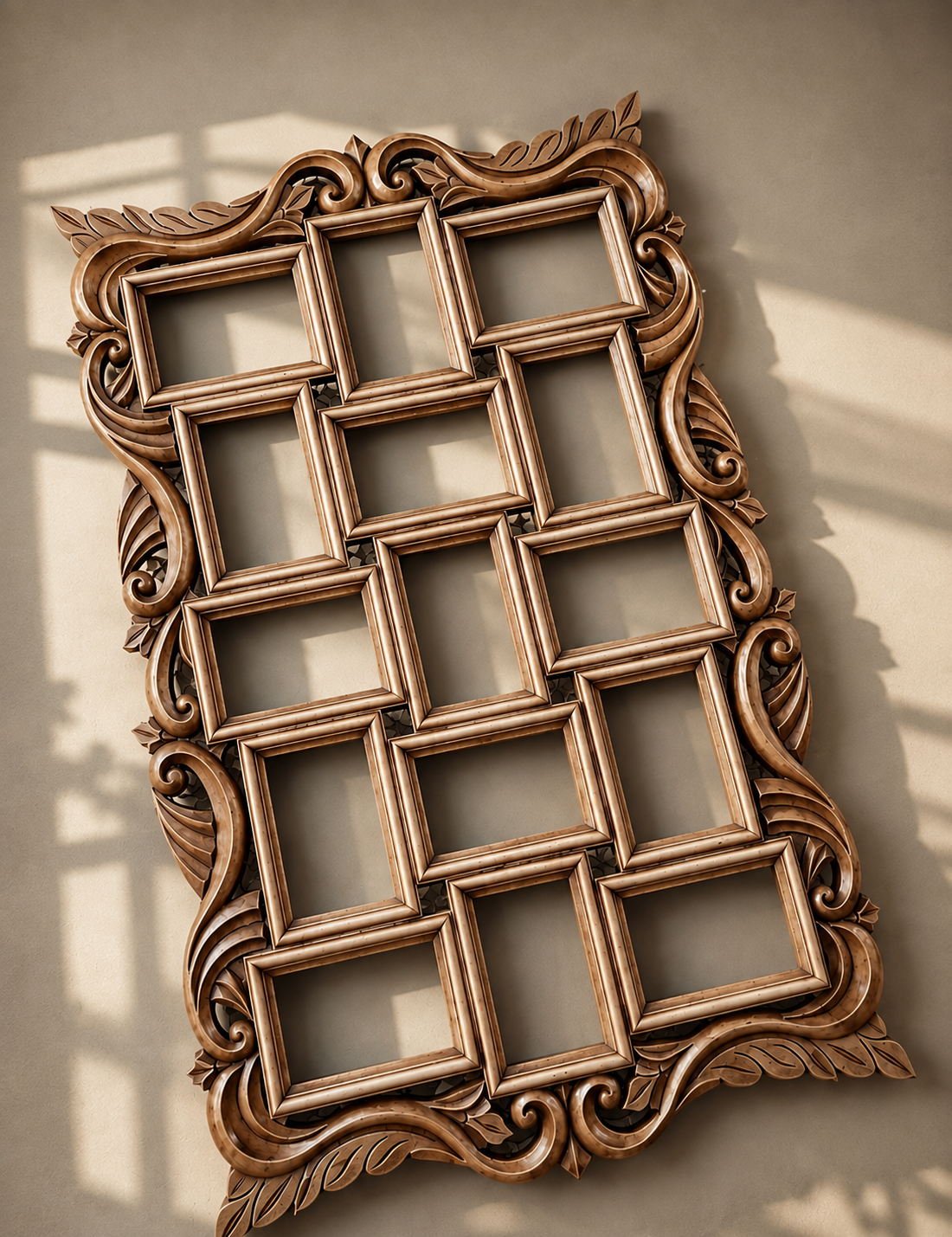 Royal Hand-Carved Multi Photo Frame Wall Decor chatgpt image aug 2, 2026, 05 26 26 pm