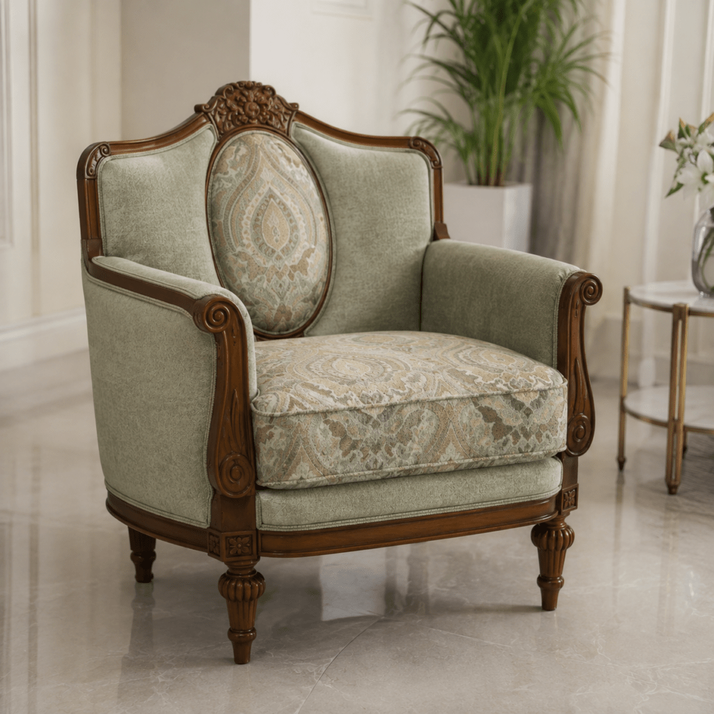 Luxury Handcrafted Teakwood Living Room Sofa Set