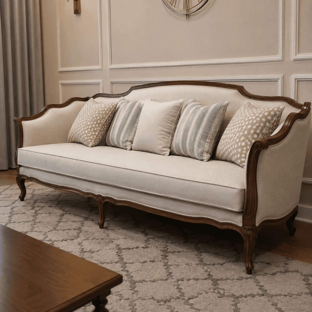 Regal Harmony Luxury Teakwood Sofa Set