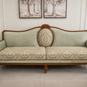 Luxury Handcrafted Teakwood Living Room Sofa Set