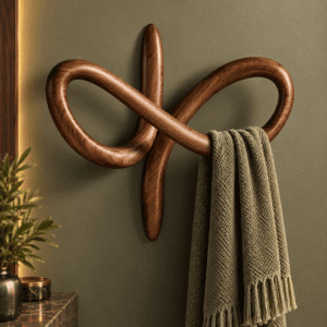 Modern Wooden Wall Hook Rack