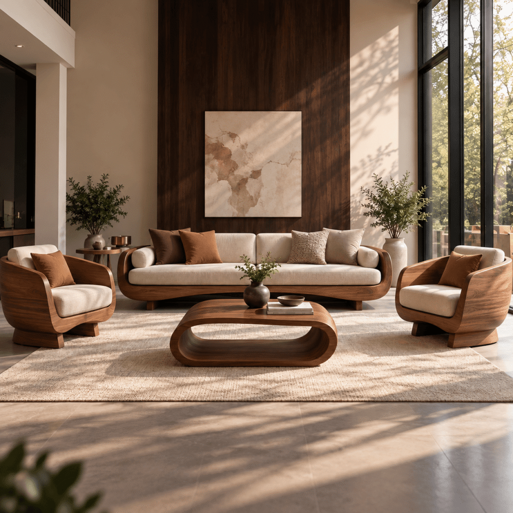 Solid Wood Sofa Set Modern Homes and Living Spaces