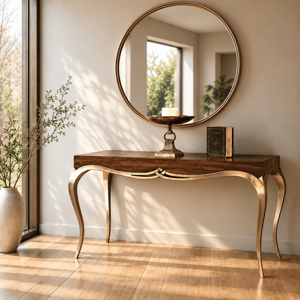 Modern Wooden Entryway Console Table