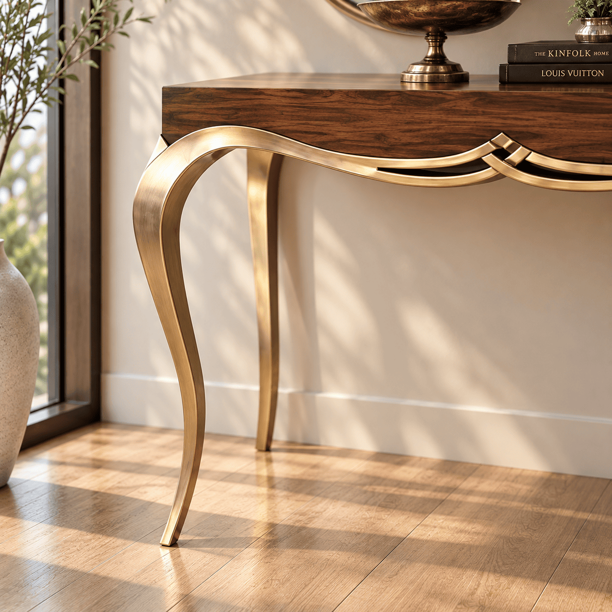 Modern Wooden Entryway Console Table