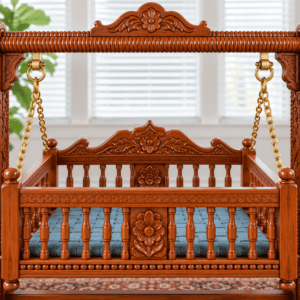 Royal Handcrafted Teakwood Baby Cradle Swing