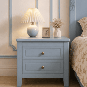 Royal Wooden King Bed with Floral Carving