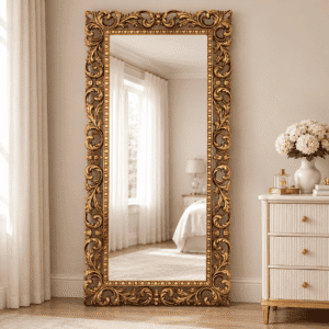 Luxury Handcrafted Teakwood Full-Length Mirror Frame