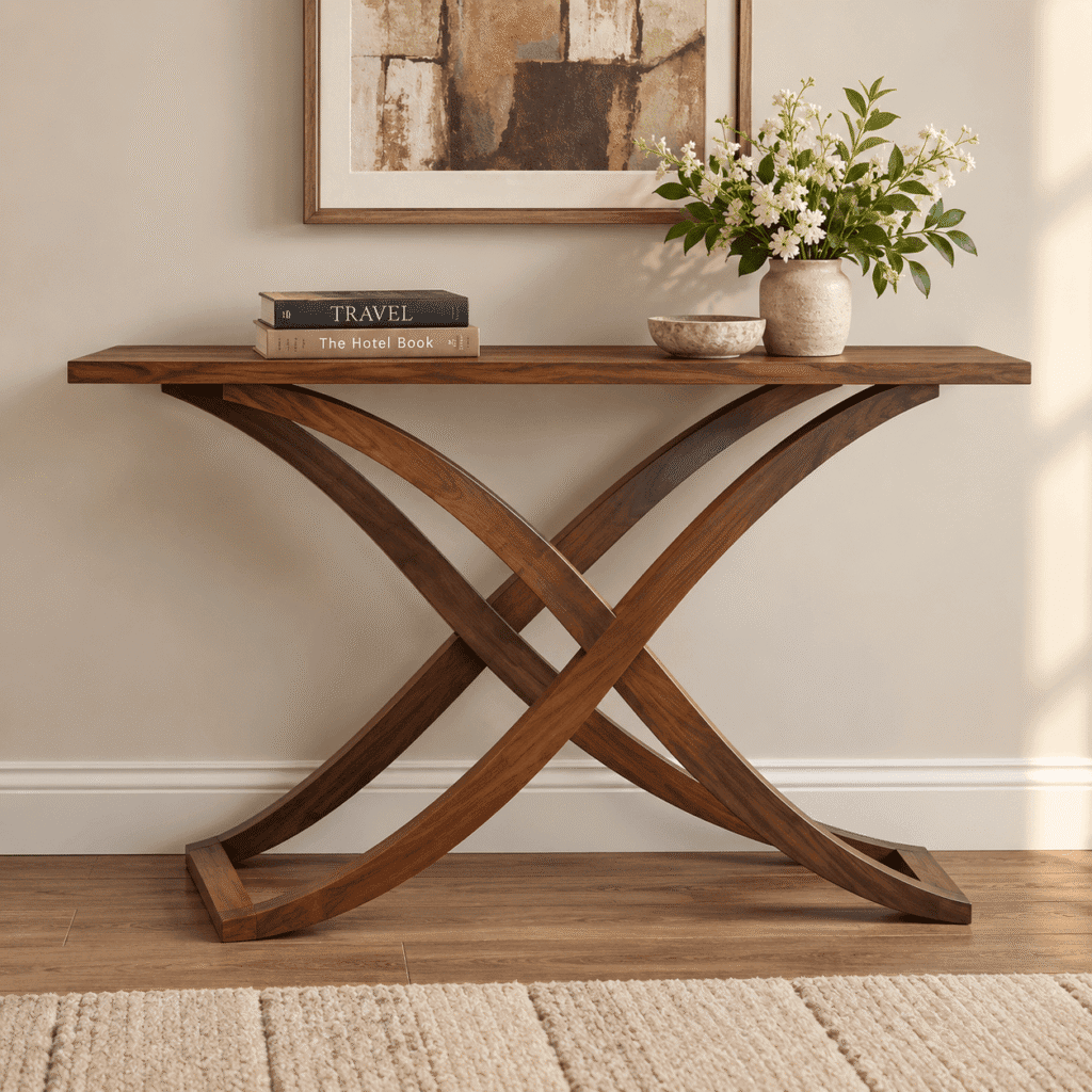 Modern Wooden Entryway & Hallway Console Table