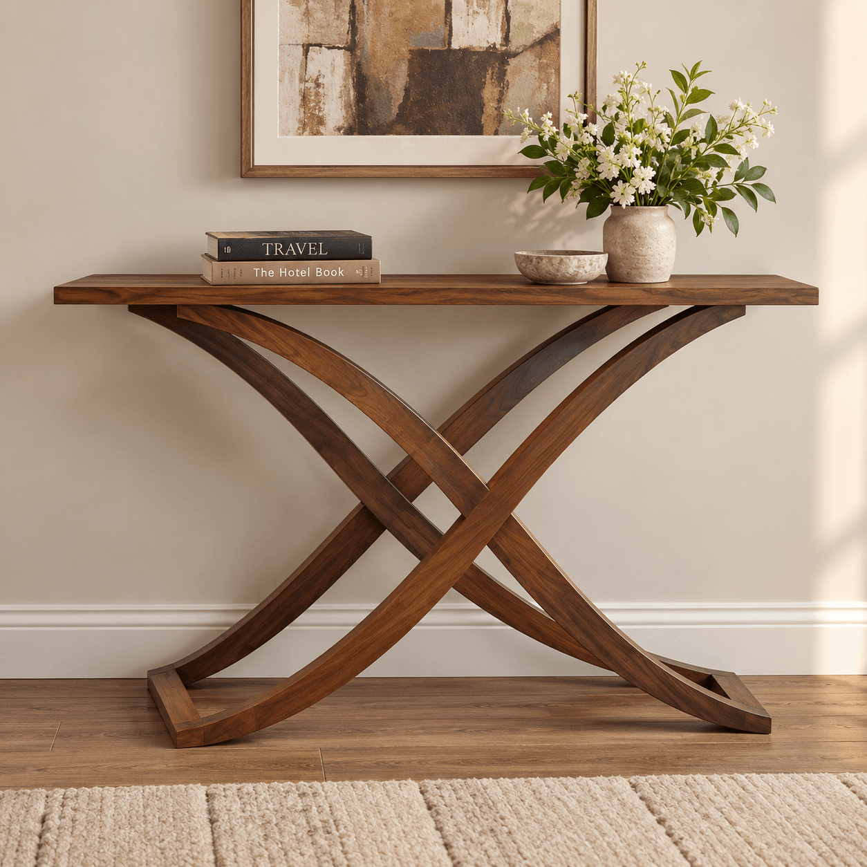 Modern Wooden Entryway & Hallway Console Table