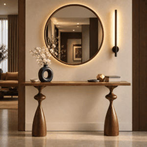 Modern Wooden Console Table for Entryway