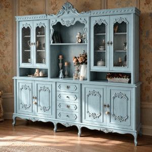 Luxury Handcrafted Wooden Crockery Cabinet