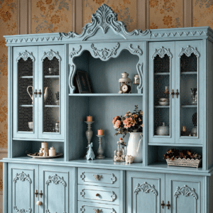 Luxury Handcrafted Wooden Crockery Cabinet