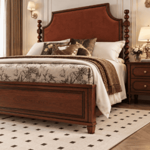 Classic Upholstered Bed with Premium Headboard