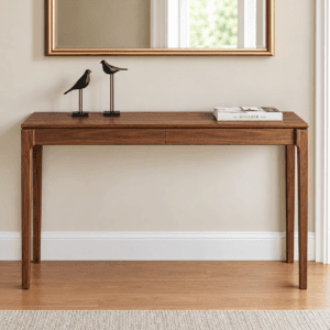 Modern Solid Wood Console Table with Drawer