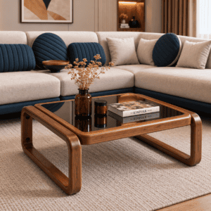 Modern Fabric L Shape Sofa Set for Living Room