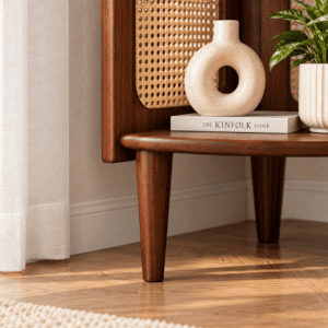 Modern Wooden Corner Shelf Unit