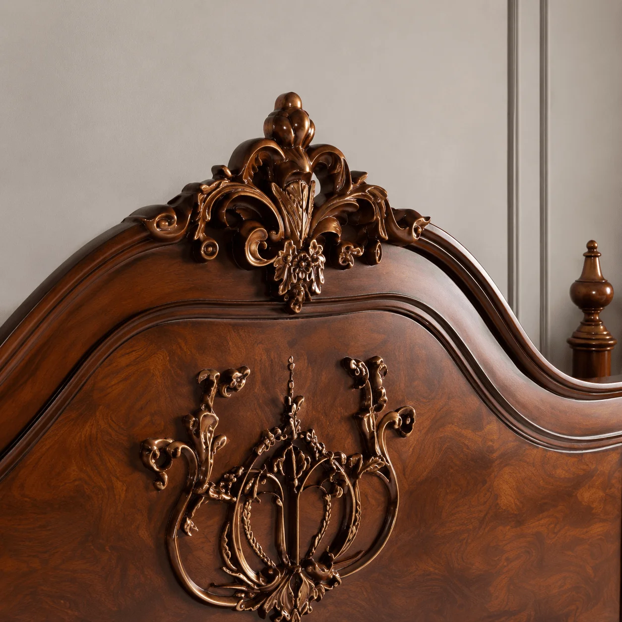 Luxury Royal Teakwood Bed | Handcrafted Solid Wood Furniture